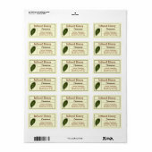 Cinnamon Gewürz infundiert Honey Jar Adressaufkleber (Vorne)