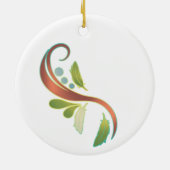Cinnamon Green Cheek Conture Keramik Ornament (Hinten)