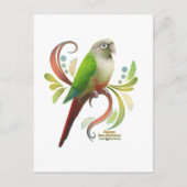 Cinnamon Green Cheek Conture Postkarte (Vorderseite)