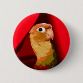 Cinnamon Green Cheek Conure Parakeet Pet Bird Button (Vorderseite)