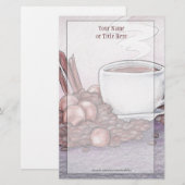 Cinnamon Hazelnut Stationery Briefpapier (Vorne/Hinten)