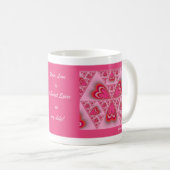 Cinnamon Hearts Abstrakte Tasse (VorderseiteRechts)