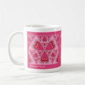 Cinnamon Hearts Abstrakte Tasse (Links)