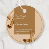Cinnamon Herbal Tee Business Tag Geschenkanhänger (Vorderseite)