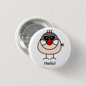 cinnamon Java sparrow Button (Vorne & Hinten)