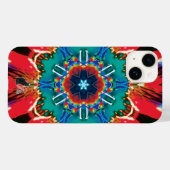 Cinnamon Kaleidoskop iPhone Case (Rückseite (Horizontal))