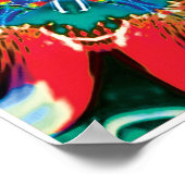 Cinnamon Kinetic Collage Kaleidoscope Poster (Ecke)