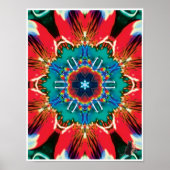 Cinnamon Kinetic Collage Kaleidoscope Poster (Vorne)