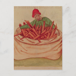 Cinnamon Merchant von "Tractatus de Herbis" Postkarte