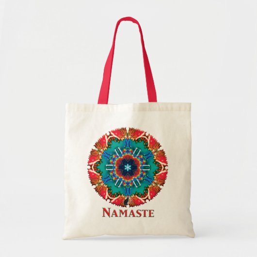 Cinnamon Namaste Kaleidoskop Tote Bag Tragetasche (Vorne)