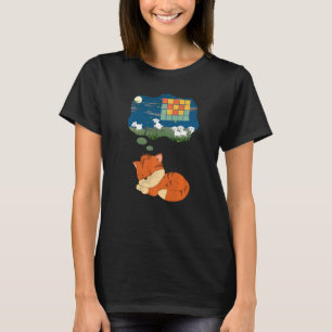 Cinnamon Orange Cat Counting Schafe Dreaming Retro T-Shirt