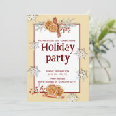 Cinnamon Orange Fun Company Party Einladung (Stehend Vorderseite)