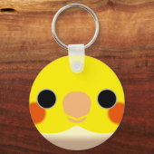 Cinnamon Pied Cockatiel Schlüsselanhänger (Vorderseite)