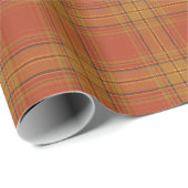 Cinnamon Pumpkin Herbst Kariertes Wrapping Paper Geschenkpapier (Rolleneckpunkt)