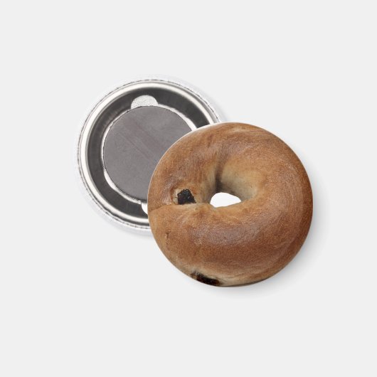Cinnamon Raisin Bagel Magnet (Vorderseite/Rückseite)