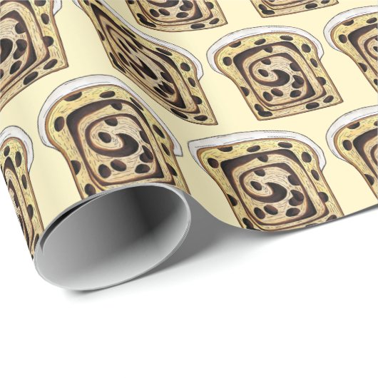 Cinnamon Raisin Brot Loaf Backen Breadmaking Geschenkpapier (Rolleneckpunkt)