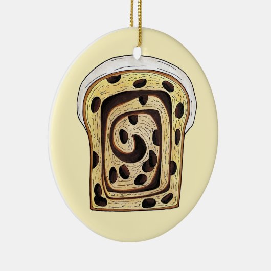 Cinnamon Raisin Brot Loaf Backen Breadmaking Keramik Ornament (Rechts)