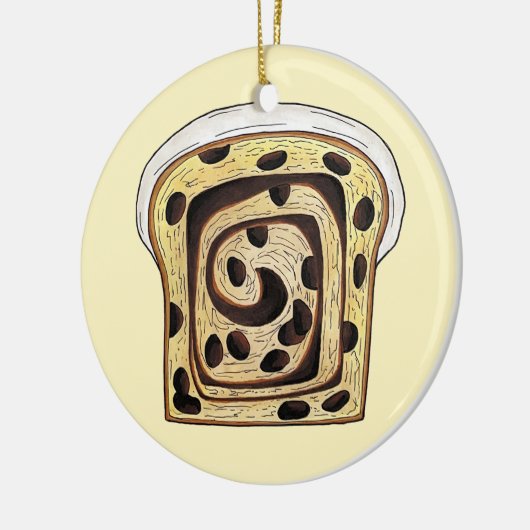 Cinnamon Raisin Brot Loaf Backen Breadmaking Keramik Ornament (Links)