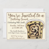 Cinnamon Raisin Brot Loaf Brunch Frühstück Toast Einladung (Vorderseite)