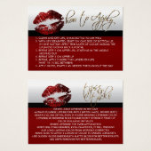 Cinnamon Red Glitzer Lips - Anwenden (Vorne & Hinten)