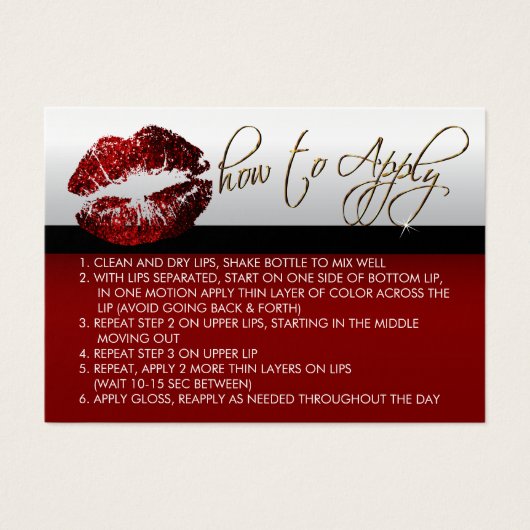 Cinnamon Red Glitzer Lips - Anwenden (Vorderseite)