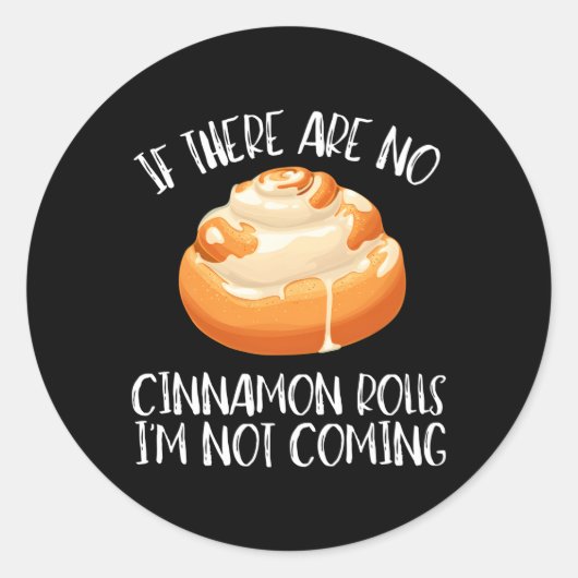 Cinnamon Roll and Cinnamon Buns Runder Aufkleber (Vorderseite)