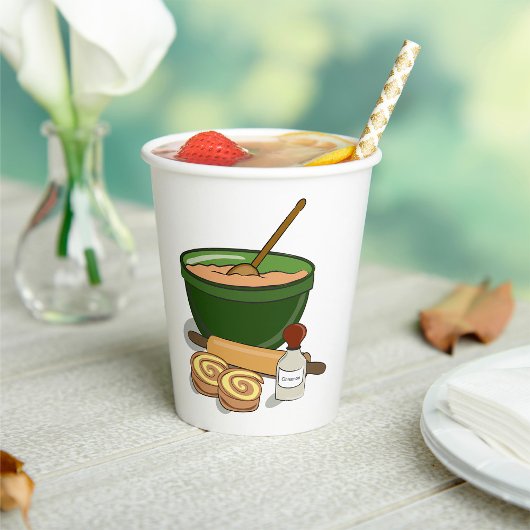 Cinnamon Roll Backingredients Gemütliche Küche Pappbecher