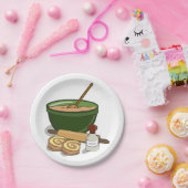 Cinnamon Roll Backingredients Gemütliche Küche Pappteller (Party)