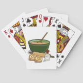 Cinnamon Roll Backingredients Gemütliche Küche Spielkarten (Rückseite)