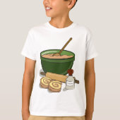 Cinnamon Roll Backingredients Gemütliche Küche T-Shirt (Vorderseite)