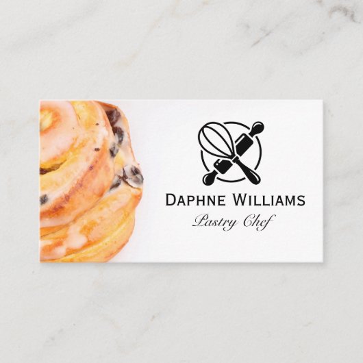 Cinnamon Roll | Baking Tools Visitenkarte (Vorderseite)