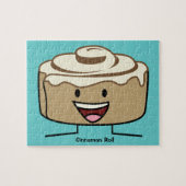 Cinnamon Roll Bun Gebäck Gooey Zucker wirbeln Däni Puzzle (Horizontal)