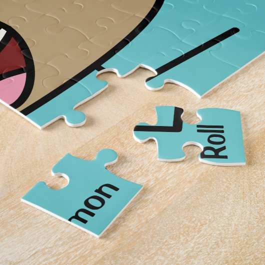 Cinnamon Roll Bun Gebäck Gooey Zucker wirbeln Däni Puzzle (Seite)