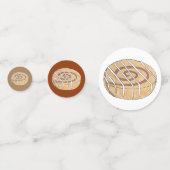 Cinnamon Roll Bun Konditorei Backwaren Bake Sale Konfetti (Rückseiten)