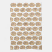 Cinnamon Roll Bun Konditorei Frühstück Geschirrtuch (Vertikal)