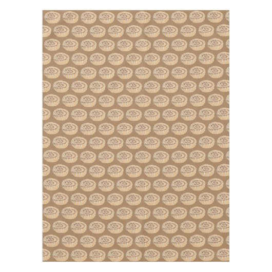 Cinnamon Roll Bun Konditorei Frühstück Tischdecke (Vorderseite)