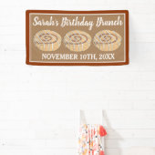 Cinnamon Roll Bun Pastry Birthday Party Brunch Banner (InSitu)