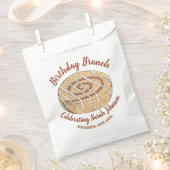 Cinnamon Roll Bun Pastry Birthday Party Brunch Geschenktütchen (Ausgeschnitten)