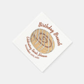 Cinnamon Roll Bun Pastry Birthday Party Brunch Serviette (Ecke)