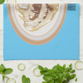 Cinnamon roll cartoon illustration geschirrtuch (Gefaltet)