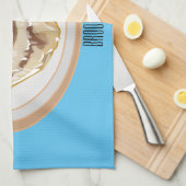 Cinnamon roll cartoon illustration geschirrtuch (Viertel Falte)