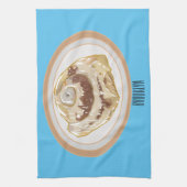 Cinnamon roll cartoon illustration geschirrtuch (Vertikal)