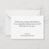 Cinnamon Roll Foto Weihnachtskarte Mitteilungskarte (Rückseite)