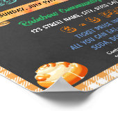 Cinnamon Roll Fundraiser Schulevent Template Poster (Ecke)