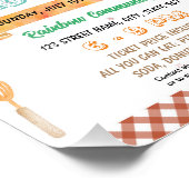 Cinnamon Roll Fundraiser Schulvorlage Fotodruck (Ecke)