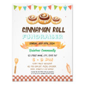 Cinnamon Roll Fundraiser Schulvorlage Fotodruck (Vorne)