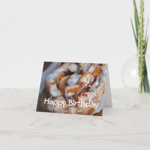 Cinnamon Roll Happy Birthday Card Karte