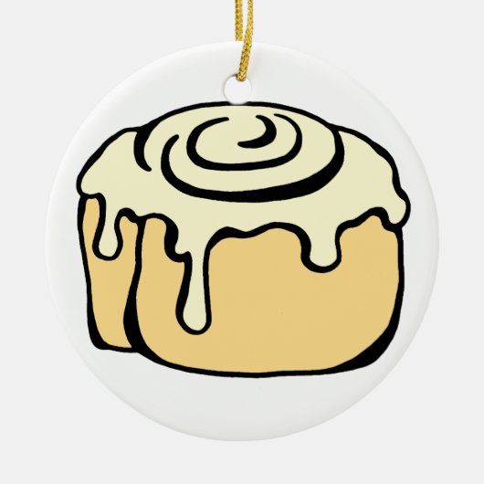 Cinnamon Roll Honey Bucht Niedlichen Cartoon Desig Keramikornament (Vorne)