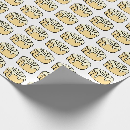 Cinnamon Roll Honey Bun Niedlich Funny Cartoon Geschenkpapier (Ecke)