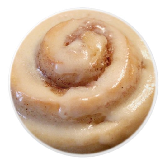 Cinnamon Roll Keramikknauf (Vorderseite)